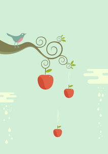 苹果图片绘画图片