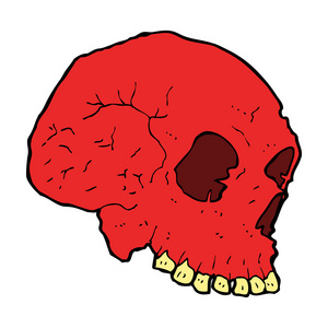 卡通诡异头骨图片