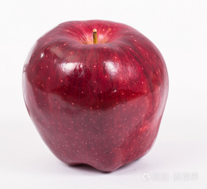 关闭出红红的苹果的颜色