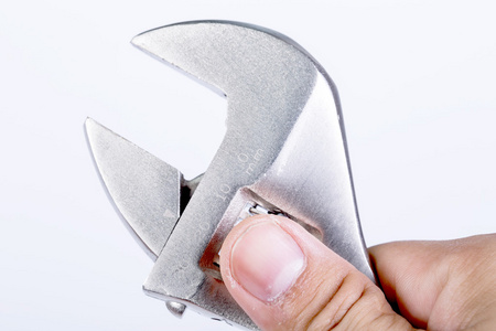 扳背景用扳手指颓废照片