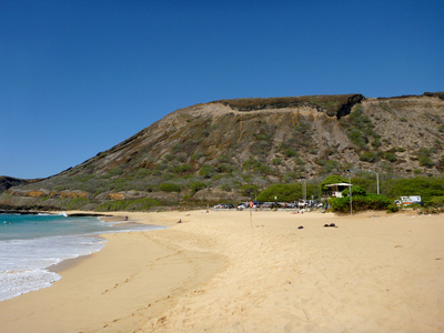 南部海岸的瓦胡岛，夏威夷沙滩公园