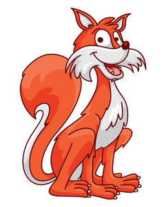 滑稽的漫画卡通狐狸图片