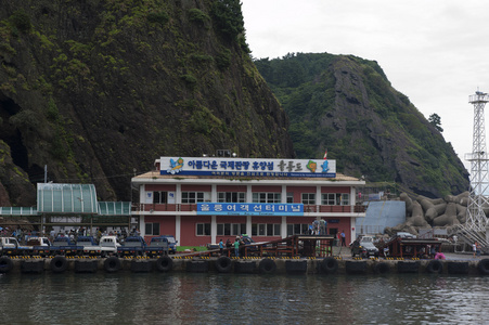 在韩国的郁陵岛的美丽岛