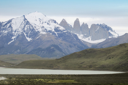 托雷斯德尔潘恩的山峰。智利。巴塔哥尼亚景观