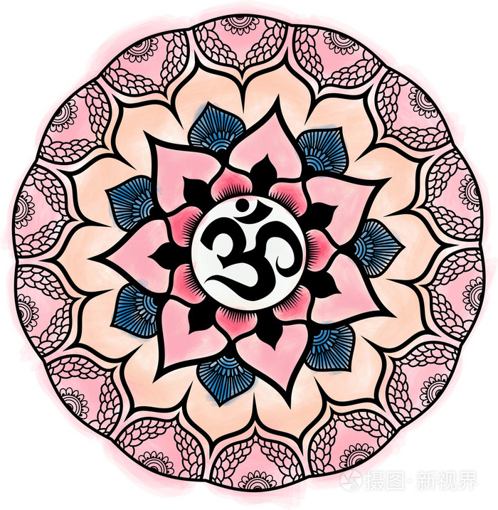 曼荼罗.圆形装饰图案