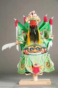 中国传统戏剧的雕像