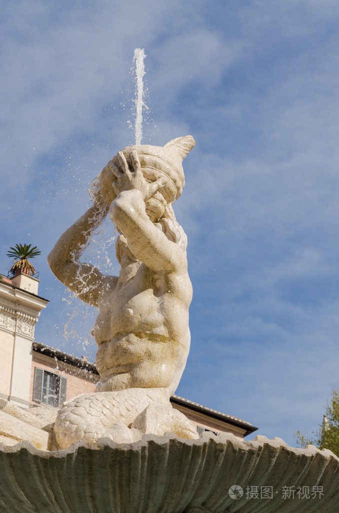 特里顿喷泉吉安皮埃洛伦佐贝尼尼巴贝里尼广场罗马意大利
