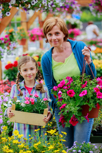 种花，花园家庭购物植物与花卉园艺中心