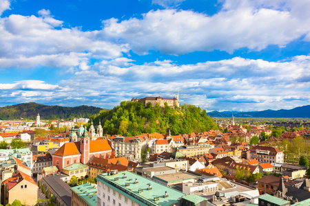 卢布尔雅那，斯洛文尼亚，欧洲的全景