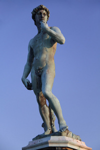 由米开朗基罗的大卫雕像