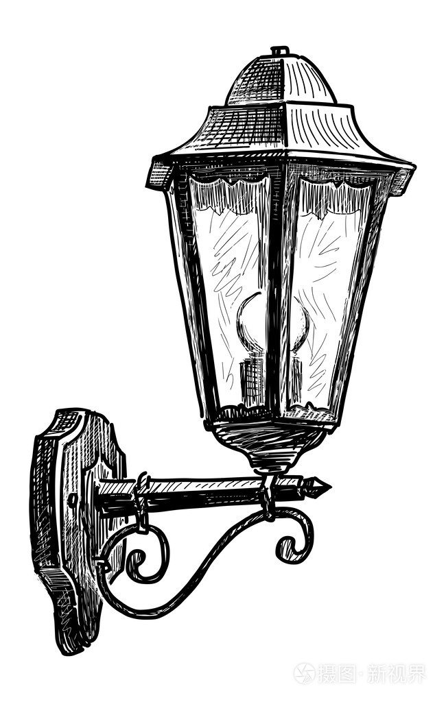 复古路灯