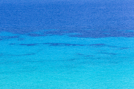 蓝色海面波浪背景