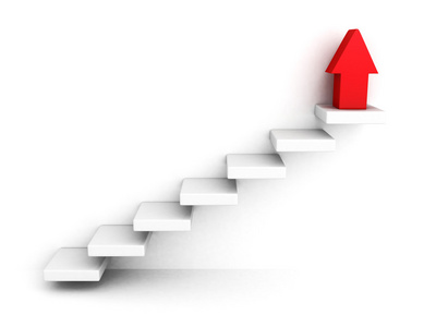 上升的台阶图片