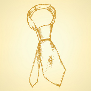 草绘领带 矢量老式的背景