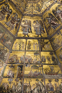 圣乔瓦尼洗礼的天花板绘画。弗洛伦斯