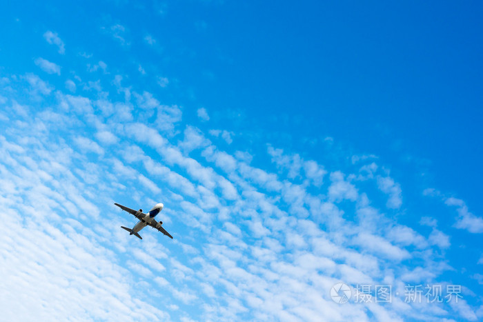飞机在天空中