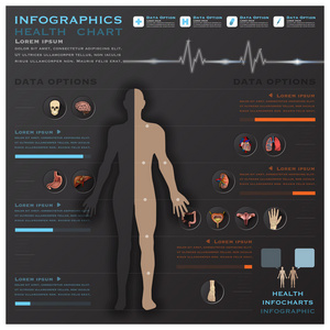 健康和医疗的信息图表 infocharts