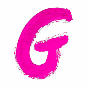 g粉红色手写的信