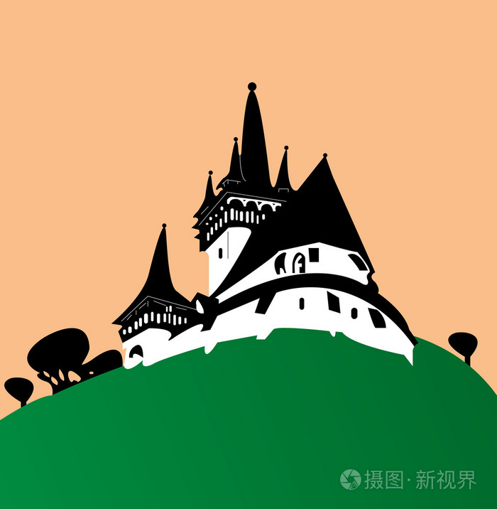 中世纪 churchl插画-正版商用图片1fwnk9-摄图新视界