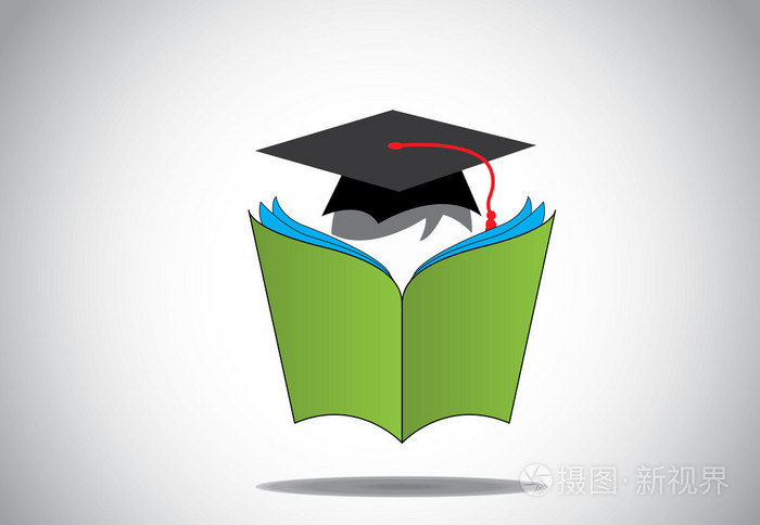 毕业日大学生与帽子绿色阅读本打开的书 礼帽学习或学习从一本具有多个页面 教育观念的大开放书专业研究生插画 正版商用图片1fwr8n 摄图新视界 毕业日大学生与帽子绿色阅读本打开的书 礼帽学习或学习从一本具有多个页面 教育观念的大开放书专业研究生插画 正版商用图片1fwr8n 摄图新视界