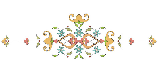 奥斯曼图案设计与三十一个系列照片