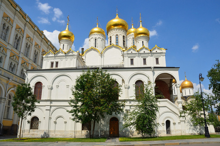 blagoveschensky 大教堂在莫斯科克里姆林宫