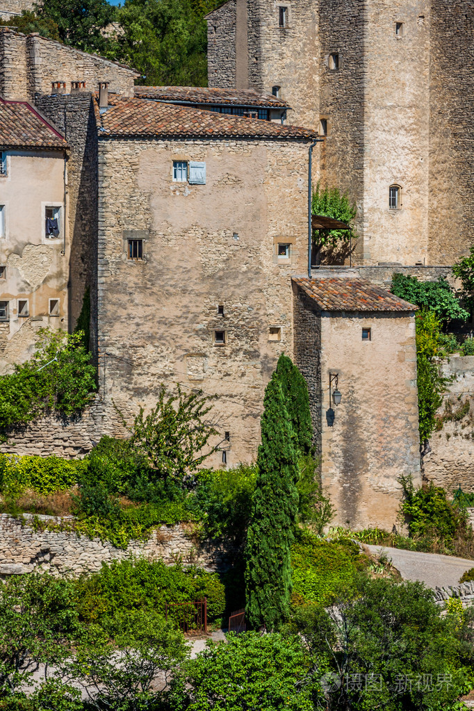 法国南部的戈德斯中世纪村庄(普罗旺斯)