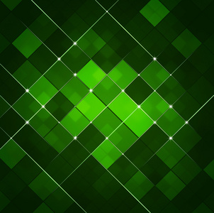 抽象的方形形状商业绿色背景