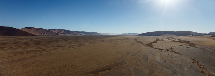 在 sossusvlei，纳米比亚的沙丘