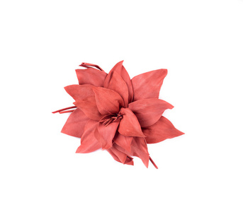 人工粉红色的花的丝绸