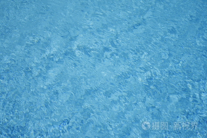 水背景波纹蓝色海水池表面
