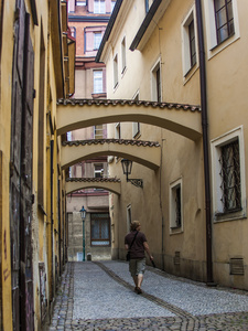布拉格，捷克共和国。典型的城市看看。游客参观的景点