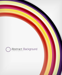 彩虹色波抽象设计模板