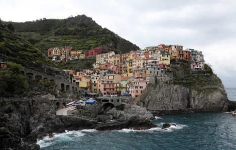 manarola 条意大利的五渔村村落之一