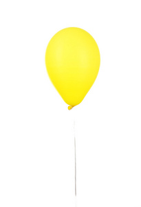 彩色气球上白色孤立