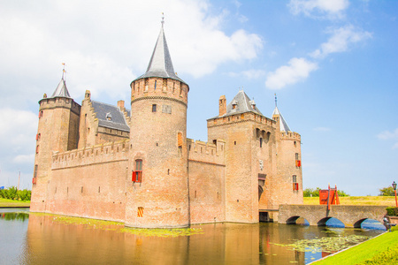 中世纪城堡 muiderslot muiden 荷兰