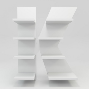 字母表货架形状 k
