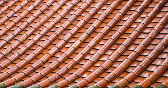 橙色陶瓷屋顶模式