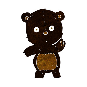 可爱回力卡通黑熊