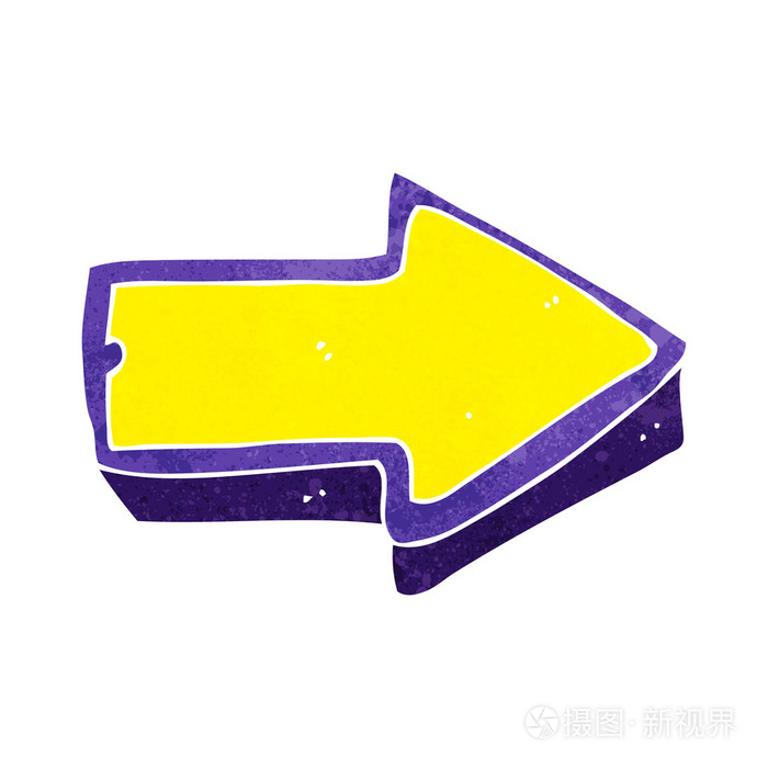 卡通箭头符号插画-正版商用图片1fzjkh-摄图新视界