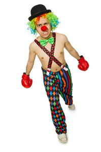 小丑与拳击手套图片