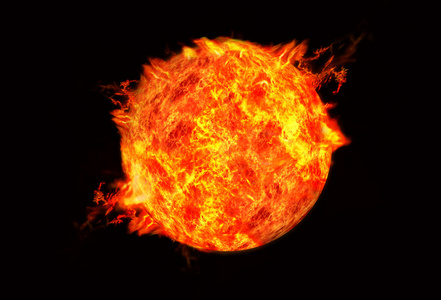 燃烧的行星地球图片