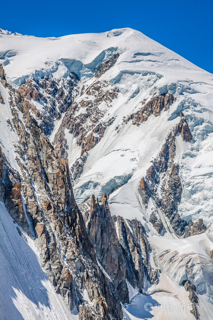 mont blanc山峰图片