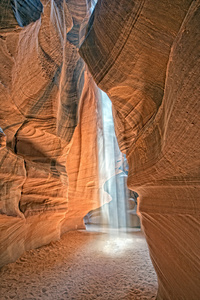 羚羊峡谷视图与光线