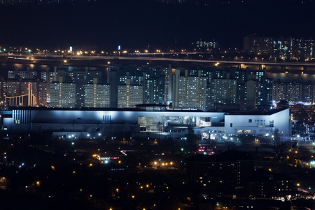 美丽的夜晚，在市中心