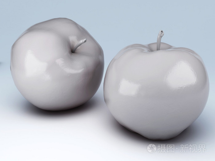 白色apple3d图