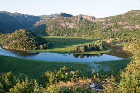 crnojevica 河入斯卡达尔湖国家公园，黑山