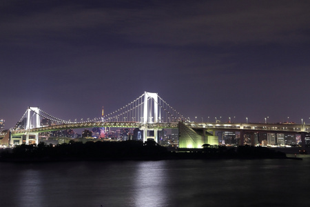 东京彩虹大桥夜景