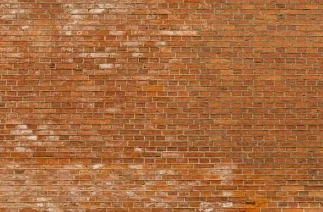 旧的老式红砖砌成墙的背景