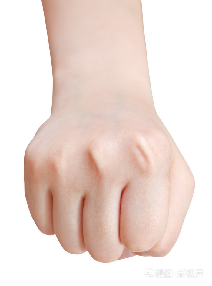 拳头-视图上方的手势